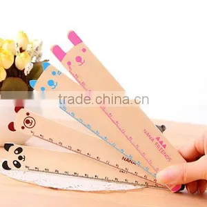 Hot Simple Cartoon Animal Shaped Wooden Students Ruler thumbnail-1