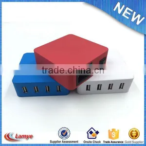 Multi-function Multiple Travel 4 Port Usb Wall Charger 1a thumbnail-4