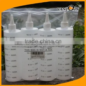 12 oz Easy Squeeze HDPE Bottles Food Grade Set of 3 thumbnail-3