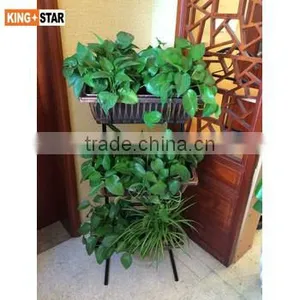 Vertical Wall Planter With 3 Pots thumbnail-1