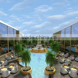 Luxurious 3D Rendering Villa Living Room Design thumbnail-6