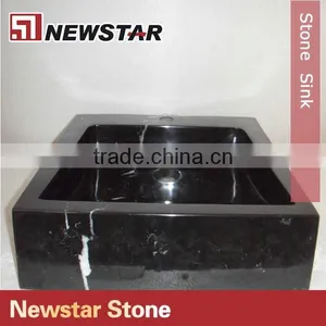 Newstar Black Synthetic Stone Bathroom Sink thumbnail-1