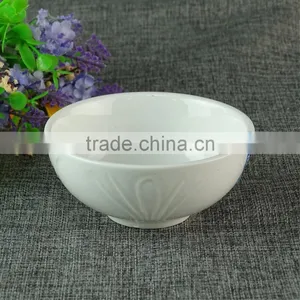 Hot Stoneware Ceramic Coconut Shell Bowl White Porcelain Bowl Stock thumbnail-1