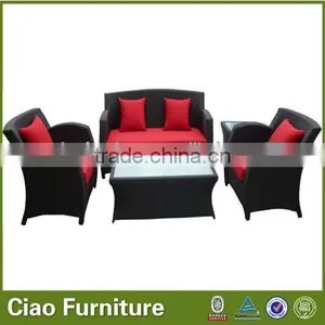 Modern Rattan Leather Sofa thumbnail-2