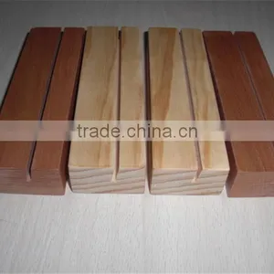 High Quality Wooden Photo Stand Beech Wood Business Cards Holder For Name Cards or Restaurant Manu thumbnail-1
