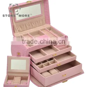 High Quality Crocodile Faux Leather Jewelry Box thumbnail-2