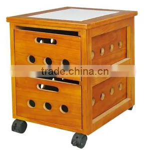New Style High Quality and Good Price Wooden Cabinet With Wheels thumbnail-3