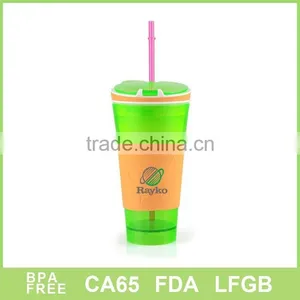 Double Wall Plastic Soft Drink Mugs With Snacks Food for USA Market thumbnail-3