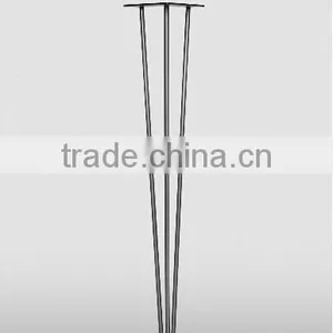 Hot Sale Iron Black 3 Rod 28 Inch Metal U Shape Table Leg thumbnail-4