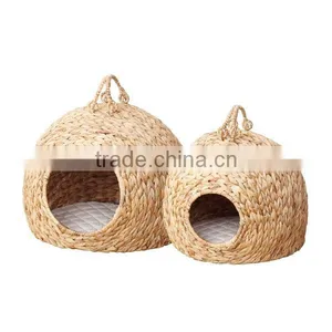 Water Hyacinth Cat House, Indoor Cat House thumbnail-3