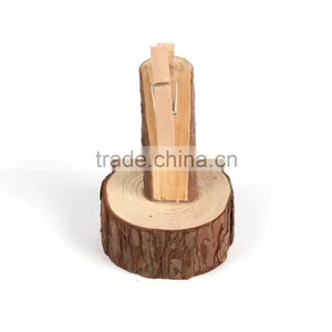 Stump Pine Card Clip, Natural Wood Card Clip, Stump Card Clip thumbnail-1