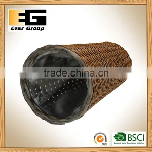 Brown Hand Woven Flowerpot With PVC Inner/Garden Planter thumbnail-6