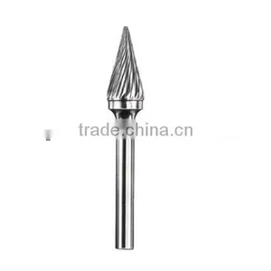 Tialn-coated Cone Shape /stone Shaping Carbide Rotary Tools Polishing Burs thumbnail-1