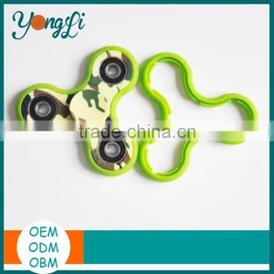 Kids & Adults Hand Spinner Silicone Fidget Spinner Metal thumbnail-1