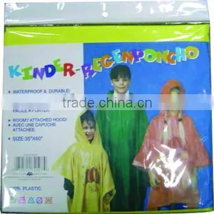 Attractive Kid PEVA Rain Poncho,Direct Factory/Manufactory Supply thumbnail-1