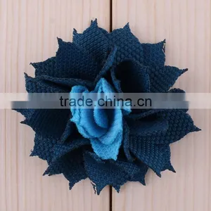 Popular Cute Fabric Flower Clip for Kids Hair Accessories thumbnail-3