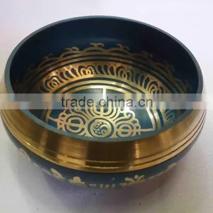 Best Selling Symbolic Colored Tibetan Healing Meditation Singing Bowl thumbnail-1