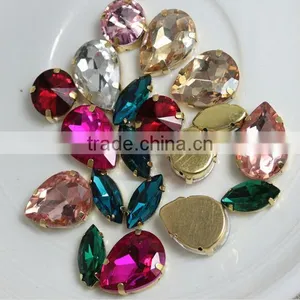 Glass Stone, Crystal Fancy Stone Without Claw or With Claw thumbnail-3
