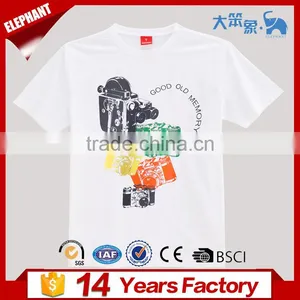 Cheap 100% Cotton Custom Logo Sublimation Printed t Shirt thumbnail-1