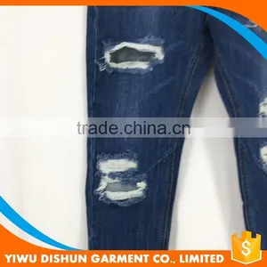 Women Wholesale Latest Design Ripped Jeans thumbnail-2
