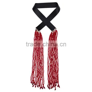 Big Brand Colorful Small Beads Tassel Necklaces for Womens Jewelry thumbnail-6