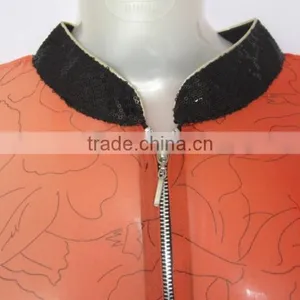 ORANGE Georgette Shaded CAFTAN Kaftan Tunic Poncho Zip Cover up thumbnail-4