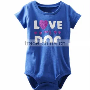 Wholesale Kid Baby Letter Printing Rompers for Children Infant Jumpsuit Organic Cotton Baby Rompers Wholesale Baby Clothes thumbnail-1