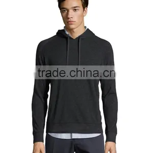 High Quality Men Hoodie v Neck Cotton Plain Wholesale Thin Hoodie thumbnail-1