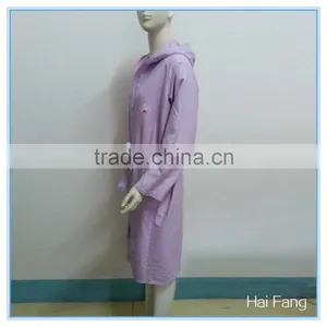 Wholesale Customized Color Bathrobe, Unisex Adult Personalized Super Soft Microfiber Bathrobe, Eco-freindly Hooded thumbnail-3