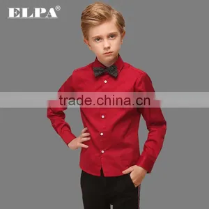 Slim Fit Soft Cotton Boys Red Shirt thumbnail-3