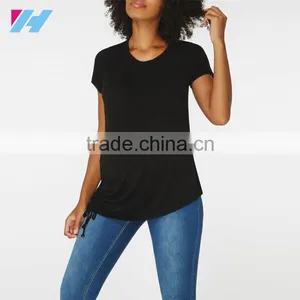 Black Jersey Top With Drawstring Tie Detailing Maternity Clothes Manufacturers thumbnail-1