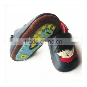 Wholesale Sheep Leather Rubber Sole Toddle Shoes thumbnail-2