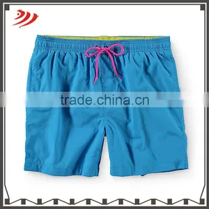 Wholesale Poly Plain Dyed Elastic Shorts Men Beach Swim Men Shorts thumbnail-1