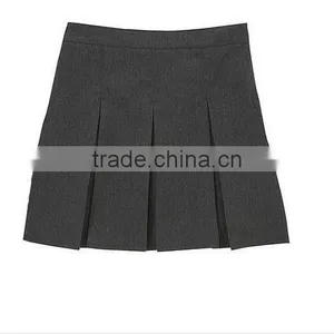 Wholesale Grey Girls Sexy School Uniform Skirts Design thumbnail-3