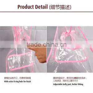 Dog Rainwear Transparent EVA With Adjustable Belly Part thumbnail-6
