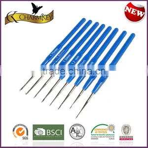 Hot Sale Crochet Hook Knitting Needle Crochet Hook Set Plastic Handle With Good Price thumbnail-2