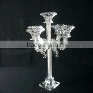 Handmade Modern 5 Head Crystal Candle Holders For Christams Holidays Home Decorative thumbnail-3