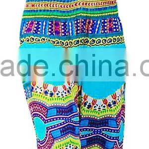Women Yoga Thai Style Polka Floral Elephant Printed Boho Bloomers Baggy Pants thumbnail-5