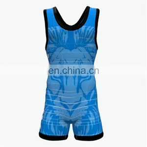 Sublimated Customized Wrestling Singlet thumbnail-1