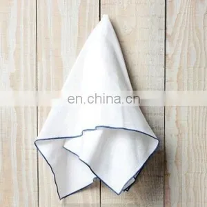 White Linen/cotton Kitchen Towel/dish Towel/hand Towel With Hemstitch for Wholesale thumbnail-1