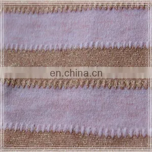 2015 Shaoxing Supplier Hot Selling Gold Shiny Sweater Knit Fabric thumbnail-1