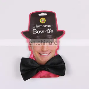 Solid Color Satin Party Mens Silk Bowtie thumbnail-2