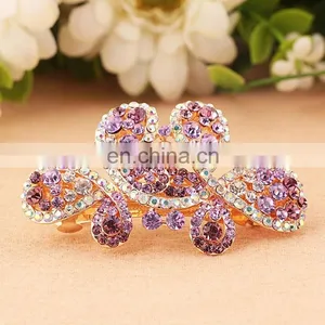 2016Latest Fashion Rhinestone Barrette Hair Clip thumbnail-1