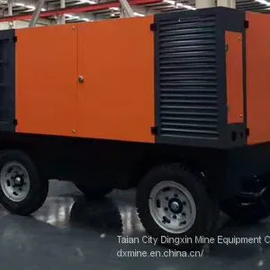 Diesel Portable Screw Air Compressor Supplied by China Manufacture With Good Price thumbnail-1