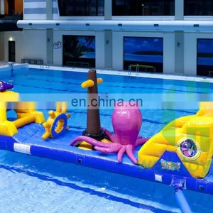HI Pool Seabed Animals Inflatable Water Obstacle Course for Sale thumbnail-4