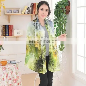 2013 New Lady Digital Printing Silk Scarf (crepe Satin Plain) thumbnail-1