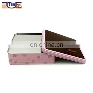 Middle Square Cookie, Biscuit, Gift Matt Varnish Tin Box thumbnail-4
