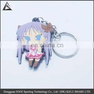 Newest Cartoon Promotional Gifts 3d Soft Key Ring Custom Pvc Keychain Wholesale thumbnail-2