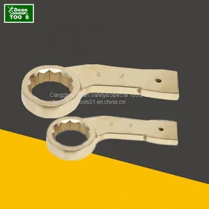 NON SPARKING STRIKING BOX END WRENCH OFFSET TYPE BERYLLIUM BRONZE thumbnail-1