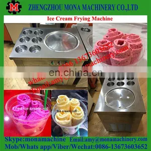 High Quality Stainless Steel Best Rolled Fried Ice Cream Machine With Temperature Control thumbnail-3